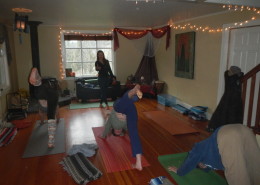 The Friday morning yoga class at Full Bloom