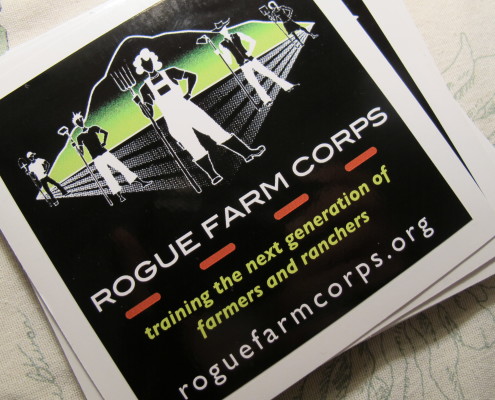 A flyer for Rogue Farm Corps